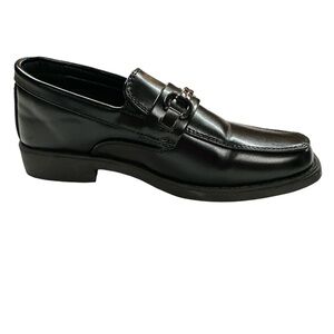 Josmo Boys Slip-On Dress Shoes with Metal Accent Black Size 13 Preowned